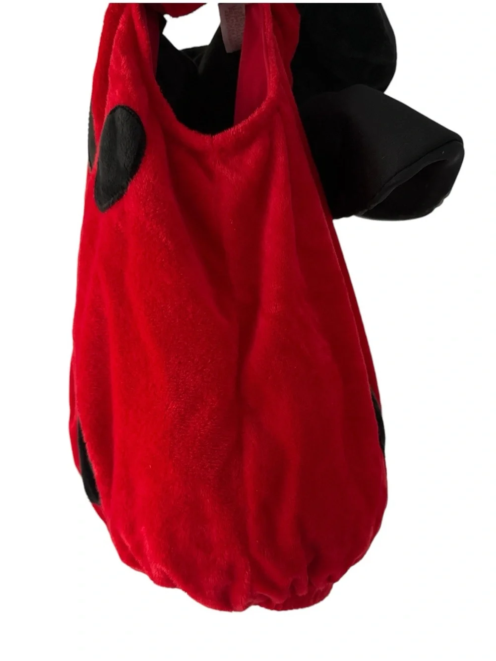 Plush Ladybug Costume Hoodie - Red & Black 18Months